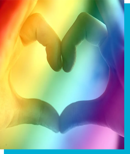 2SLGBTQI+ rainbow heart